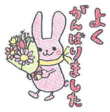 Candy and Whip fluffy rabbits sticker #1007569