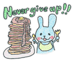 Candy and Whip fluffy rabbits sticker #1007594