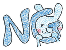 Candy and Whip fluffy rabbits sticker #1007597