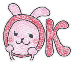 Candy and Whip fluffy rabbits sticker #1007598