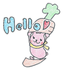 Candy and Whip fluffy rabbits sticker #1007604