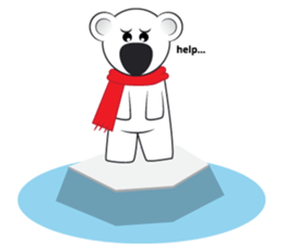 Polar Bear - Funny Sticker Set - (EN) sticker #1007934