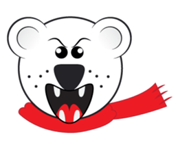 Polar Bear - Funny Sticker Set - (EN) sticker #1007944