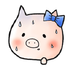 Wife of piglets sticker #1008266