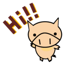 ENJOY! KOBUTA! ENGLISH! sticker #1008567