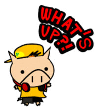 ENJOY! KOBUTA! ENGLISH! sticker #1008568