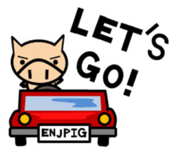 ENJOY! KOBUTA! ENGLISH! sticker #1008582