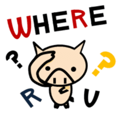 ENJOY! KOBUTA! ENGLISH! sticker #1008590