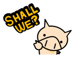 ENJOY! KOBUTA! ENGLISH! sticker #1008592