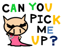 ENJOY! KOBUTA! ENGLISH! sticker #1008594