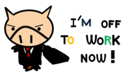 ENJOY! KOBUTA! ENGLISH! sticker #1008595