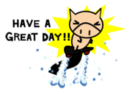 ENJOY! KOBUTA! ENGLISH! sticker #1008606