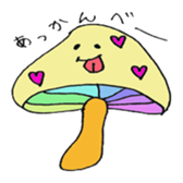 mushrooms sticker #1009370