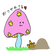 mushrooms sticker #1009379