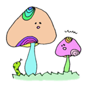 mushrooms sticker #1009383