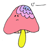 mushrooms sticker #1009391