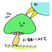 mushrooms sticker #1009399