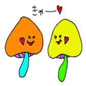 mushrooms sticker #1009403