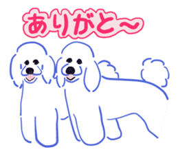 Dogs live seaside sticker #1009449