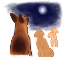 Dogs live seaside sticker #1009484