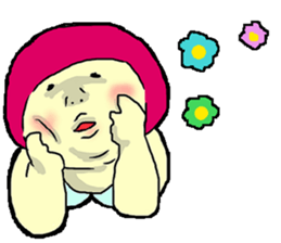 Pink Head Pop Girl sticker #1009500