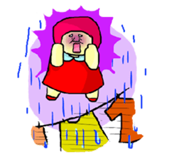 Pink Head Pop Girl sticker #1009511