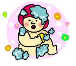 Pink Head Pop Girl sticker #1009515