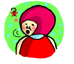 Pink Head Pop Girl sticker #1009518