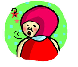Pink Head Pop Girl sticker #1009518
