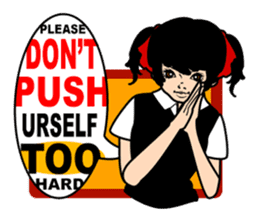 School Girl KOOLKO in English sticker #1009818