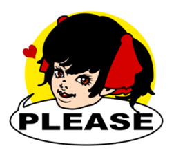 School Girl KOOLKO in English sticker #1009821