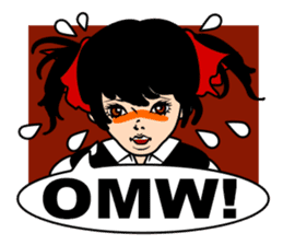School Girl KOOLKO in English sticker #1009844