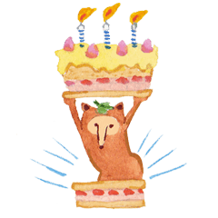 Tane the raccoon dog and fox.