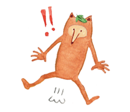 Tane the raccoon dog and fox. sticker #1009849