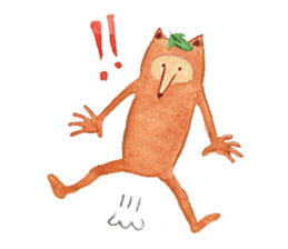 Tane the raccoon dog and fox. sticker #1009849