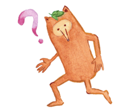 Tane the raccoon dog and fox. sticker #1009850