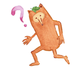 Tane the raccoon dog and fox. sticker #1009850