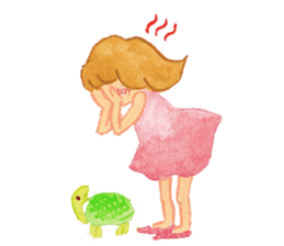 Tane the raccoon dog and fox. sticker #1009853