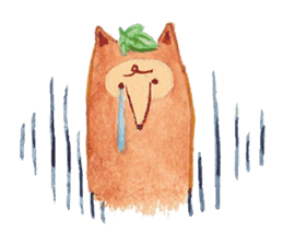 Tane the raccoon dog and fox. sticker #1009856