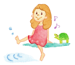 Tane the raccoon dog and fox. sticker #1009858