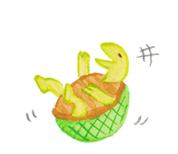 Tane the raccoon dog and fox. sticker #1009859