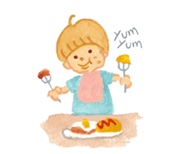 Tane the raccoon dog and fox. sticker #1009873