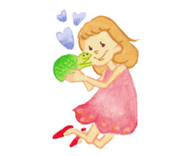 Tane the raccoon dog and fox. sticker #1009876