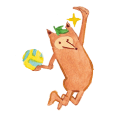 Tane the raccoon dog and fox. sticker #1009883