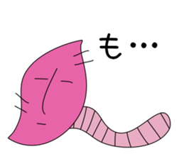 Potato and sweet potato worms sticker #1010047