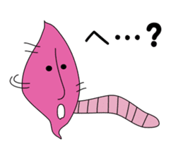 Potato and sweet potato worms sticker #1010049