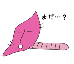 Potato and sweet potato worms sticker #1010059