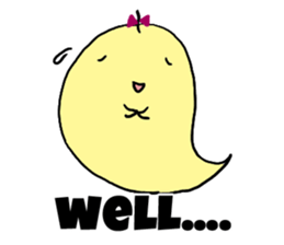 Ihiko&ihio English ghost sticker #1010252