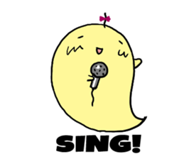 Ihiko&ihio English ghost sticker #1010279