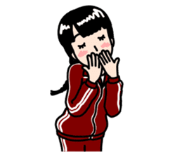 Rustic Tracksuit Girl sticker #1010373